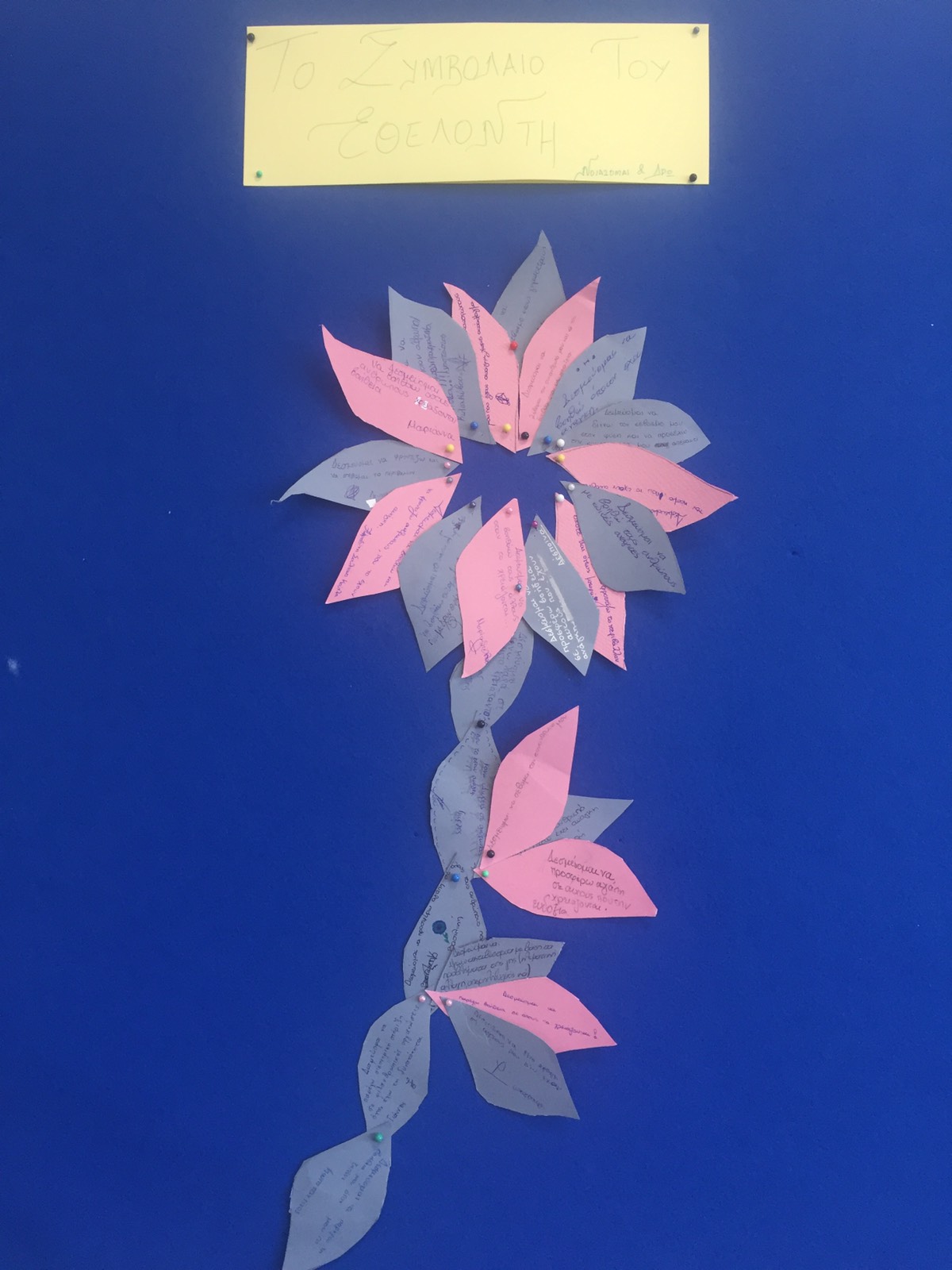 Συμβόλαιο Εθελοντών Α1 Γυμνασίου "ΔΕΛΑΣΑΛ"