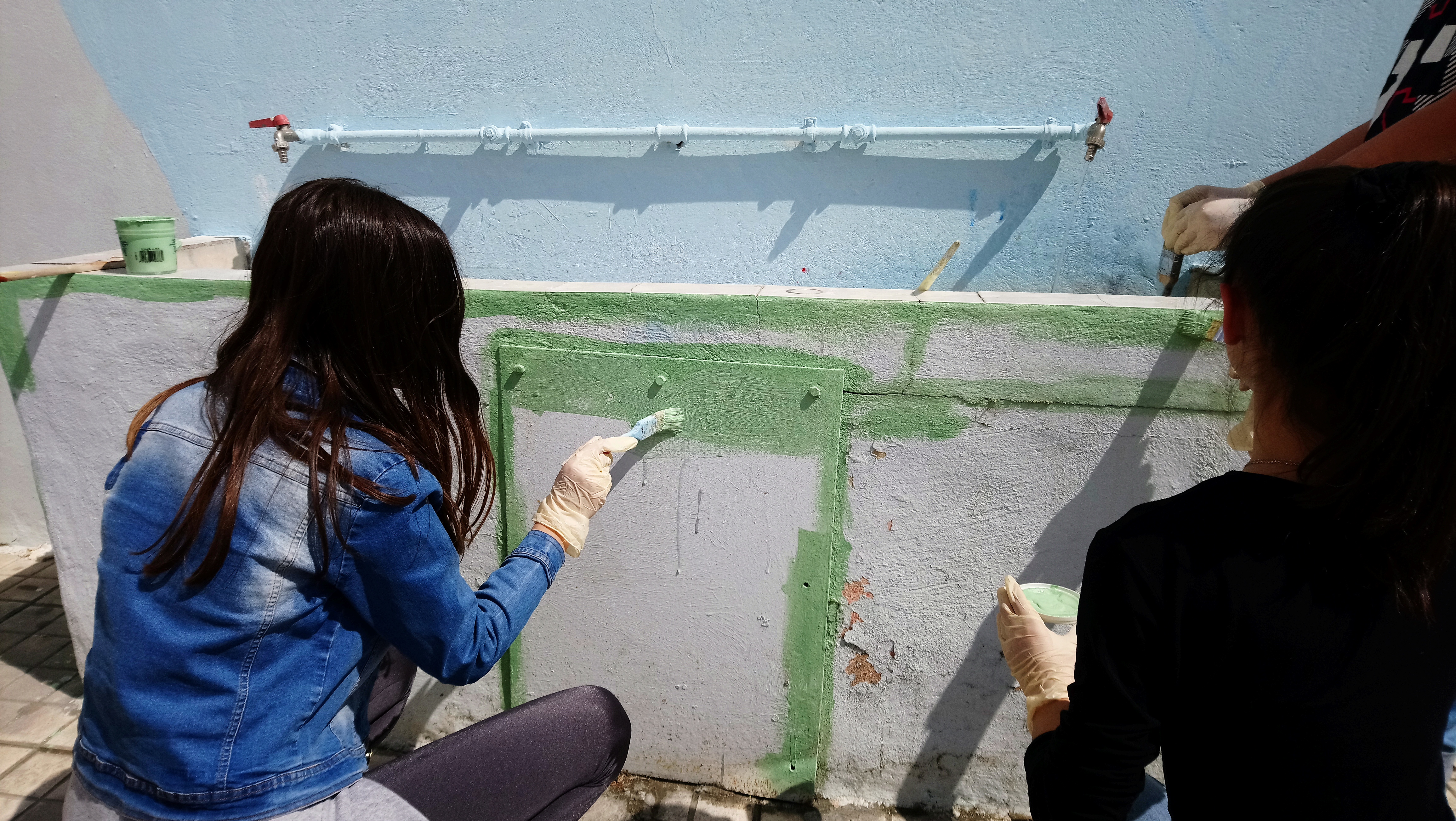 βάψιμο του χώρου των βρυσών βάψιμο του χώρου των βρυσών